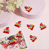 SUNNYCLUE 25Pcs Opaque Resin Pendants for Teachers' Day RESI-SC0002-42-4