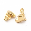 Alloy Clip-on Earring Findings PALLOY-M208-07G-1