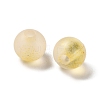 Frosted Transparent Acrylic Beads OACR-F013-12I-2