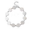 Religion 304 Stainless Steel Link Chain Bracelets for Women BJEW-F524-01P-4