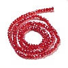 Electroplate Transparent Glass Beads Strands EGLA-A035-T3mm-A01-2