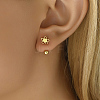 Flower Fashionable Stainless Steel Earlobe Plugs PY6379-1