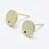 Brass Stud Earring Findings KK-F728-22G-NF-1