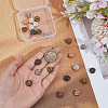 24Pcs 6 Colors Tibetan Style Alloy Lion Head Beads TIBEB-OC0001-01-3