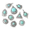 20Pcs 10 Styles Tibetan Style Alloy Chandelier Component Links FIND-CJ0002-36-3