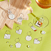 Acrylic Wine Glass Charms AJEW-GA00008-5