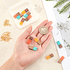 DIY Walnut Wooden Dangle Earring Making Kits DIY-OC0006-81-3