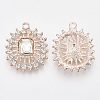 Rhinestone Pendants RB-S066-16KC-2
