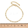 201 Stainless Steel Paperclip Chains Bracelets for Women LS-BJEW-G767-01E-G-5