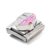 Cupcake 304 Stainless Steel Enamel Coffee Connector Charms STAS-L023-005H-2