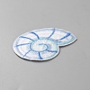 Polyester Embroider Thread Iron on/Sew On Patches PATC-WH0010-88A-2