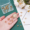 30Pcs Brass Micro Pave Cubic Zirconia Pinch Bails KK-UN0004-94-4