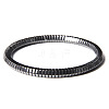 5.5MM Synthetic Non-magnetic Hematite Geometric Beaded Stretch Bracelets WGA5C5D-02-1