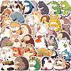 50Pcs 50 Styles PVC Sticker PW-WGB3B9F-01-1