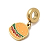 304 Stainless Steel Enamel European Dangle Charms STAS-D153-05A-G-2