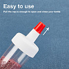 Plastic Bottle Spout Cap with Red Sealer Tip FIND-WH0191-09-4