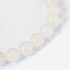 Natural White Jade Round Bead Strands G-E334-4mm-13-2