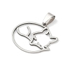 201 Stainless Steel Pendants STAS-F316-35P-2