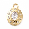 Eco-friendly Brass Micro Pave Cubic Zirconia Pendants KK-D079-23G-01-1