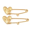 Radiant Heart 304 Stainless Steel Safety Pins Brooch Findings SA-CBA098D-15C-G01-1