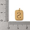 304 Stainless Steel Charms STAS-R001-01G-S-3