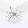 Spider with Plastic Pearl Pins PW-WG19805-04-1