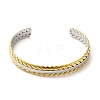 304 Stainless Steel Cuff Bangles BJEW-Q773-01A-2