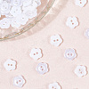 200Pcs 2-Hole Resin Buttons RESI-SP0001-52B-6