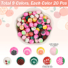 180Pcs 9 Colors Fruits Theme Handmade Polymer Clay Beads CLAY-PA0001-15-2