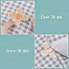 24Pcs 3 Styles Adhesive Bandage Shape Medical Theme Non-Woven Fabrics Computerized Embroidery Cloth Iron on/Sew on Patches PATC-CY0001-34-5