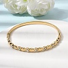 304 Stainless Steel Rhinestone Hinged Bangles for Women BJEW-B168-03A-G-2