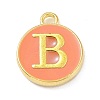 Golden Plated Alloy Enamel Charms X-ENAM-Q437-11B-1