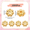1000Pcs Alloy Daisy Spacer Beads FIND-SP0002-12A-G-2