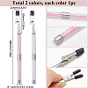 2Pcs Iron and PVC and Acrylic Alligator Memo Clips FIND-SC0011-25C-2