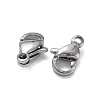304 Stainless Steel Lobster Claw Clasps SA-CBAF1D5-25P-F-2