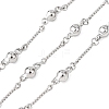 304 Stainless Steel Flat Round Link Chains CHS-H117-01P-1