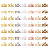 140Pcs 7 Colors Alloy Pendants FIND-TA0004-55-3