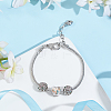 1 Set Heart 925 Sterling Silver European Beads STER-PH0003-10-4