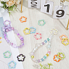 26Pcs Spray Painted Alloy Spring Gate Rings FIND-SC0022-55-4