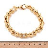 304 Stainless Steel Bone Link Bracelets for Women Men BJEW-F488-28G-5