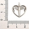 Brass Micro Pave Cubic Zirconia Pendants KK-H527-02B-P-3