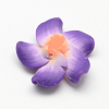 Handmade Polymer Clay Plumeria Flower Beads X-CLAY-Q221-21-3