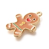 Christmas Theme Alloy Enamel Pendants ENAM-Q509-02KCG-08-2