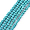 Synthetic Turquoise Beads Strands TURQ-G106-6mm-02E-1