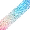 Baking Painted Glass Bead Strands DGLA-A039-T4mm-A08-4