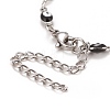Enamel Horse Eye Link Chains Bracelet BJEW-P271-05P-04-3