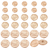 30Pcs 3 Styles 1-Hole Alloy Shank Button FIND-NB0005-82MG-1