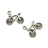 Bicycle Tibetan Style Zinc Alloy Charms TIBEP-R334-180AS-RS-1
