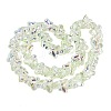 Baking Paint Electroplate Transparent Glass Beads Strands EGLA-Q136-03A-04-2