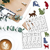 12Pcs 12 Styles PET Plastic Hollow Out Drawing Painting Stencils Templates DIY-WH0470-001-5